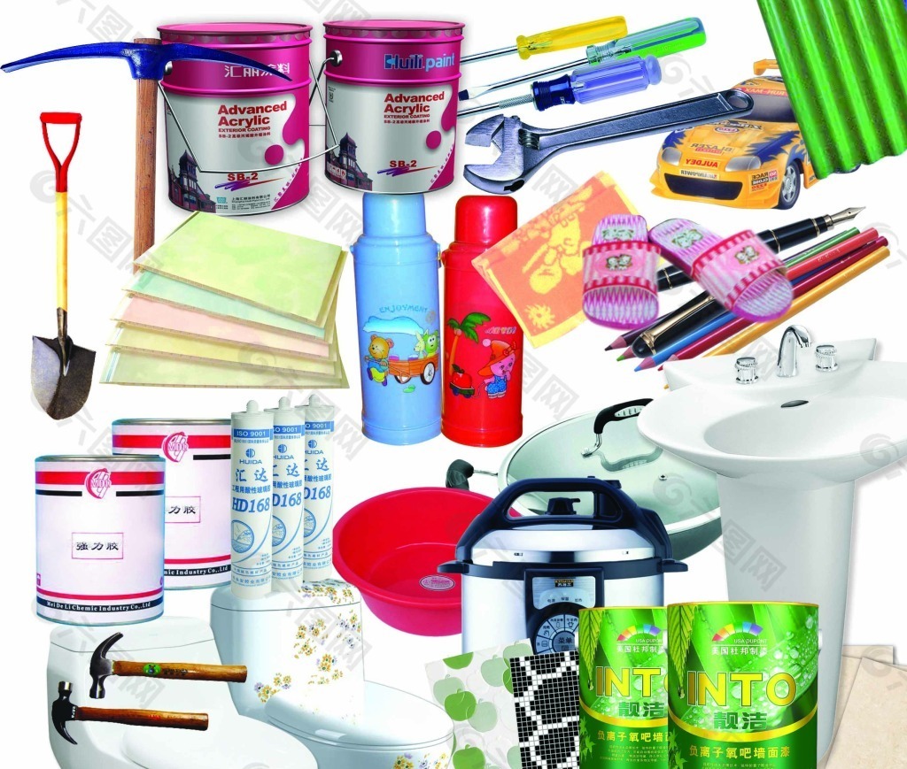 免费下载五金工具日杂设计元素，助力创意设计 图片编号4346466详解